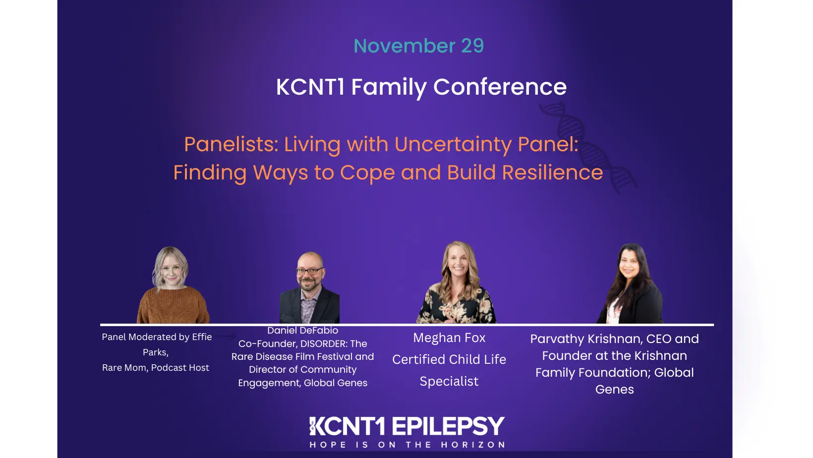 Family Conference Panel: Uncertainty and Grief